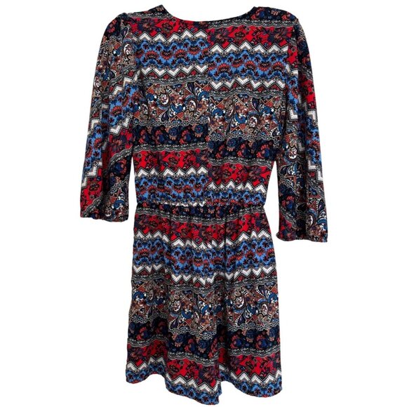 New York & company bohemian all over printed mini dress - Picture 2 of 6